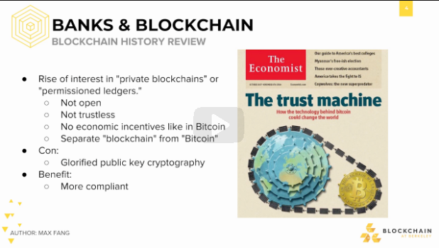 Banks and Blockchain: Blockchain History Review Banks and Blockchain: Blockchain History Review.